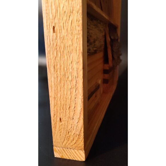 Handcrafted Reclaimed Hardwoods Rustic Cabin Mountain Wall Art/Shelf Leaner - Picture 2 of 11